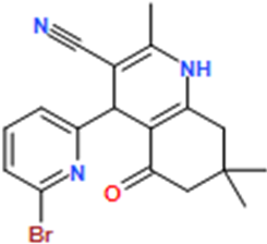 4-(6-Bromopyridin-2-yl)-2,7,7-trimethyl-5-oxo-1,4,5,6,7,8-hexahydroquinoline-3-carbonitrile