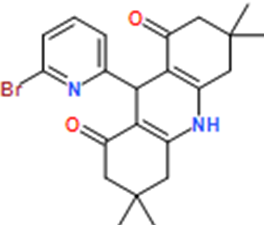 9-(6-Bromopyridin-2-yl)-3,3,6,6-tetramethyl-3,4,6,7,9,10-hexahydroacridine-1,8(2H,5H)-dione