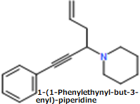 CAS#1-(1-Phenylethynyl-but-3-enyl)-piperidine