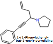 CAS#1-(1-Phenylethynyl-but-3-enyl)-pyrrolidine