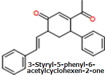 CAS#3-Styryl-5-phenyl-6-acetylcyclohexen-2-one