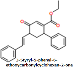 CAS#3-Styryl-5-phenyl-6-ethoxycarbonylcyclohexen-2-one