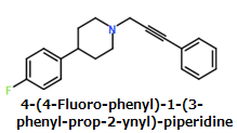 CAS#4-(4-Fluoro-phenyl)-1-(3-phenyl-prop-2-ynyl)-piperidine