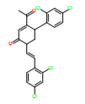 CAS#6-Acetyl-3-(2,4-dichlorostyryl)-5-(2,4-dichlorophenyl)cyclohexen-2-one