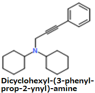 CAS#Dicyclohexyl-(3-phenyl-prop-2-ynyl)-amine