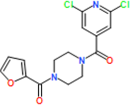 (4-(2,6-Dichloroisonicotinoyl)piperazin-1-yl)(furan-2-yl)methanone