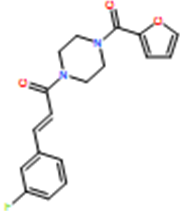 (E)-3-(3-Fluorophenyl)-1-(4-(furan-2-carbonyl)piperazin-1-yl)prop-2-en-1-o7e