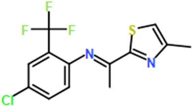 (E)-4-Chloro-N-(1-(4-methylthiazol-2-yl)ethylidene)-2-(trifluoromethyl)aniline