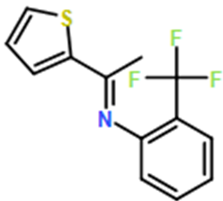 (E)-N-(1-(Thiophen-2-yl)ethylidene)-2-(trifluoromethyl)aniline