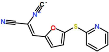 (Z)-2-Isocyano-3-(5-(pyridin-2-ylthio)furan-2-yl)acrylonitrile