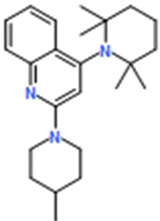 2-(4-Methylpiperidin-1-yl)-4-(2,2,6,6-tetramethylpiperidin-1-yl)quinoline