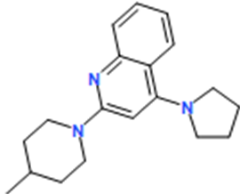 2-(4-Methylpiperidin-1-yl)-4-(pyrrolidin-1-yl)quinoline