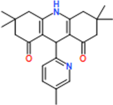 3,3,6,6-Tetramethyl-9-(5-methylpyridin-2-yl)-3,4,6,7,9,10-hexahydroacridine-1,8(2H,5H)-dione