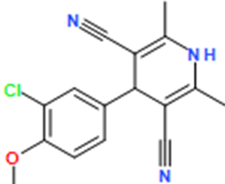 4-(3-Chloro-4-methoxyphenyl)-2,6-dimethyl-1,4-dihydropyridine-3,5-dicarbonitrile