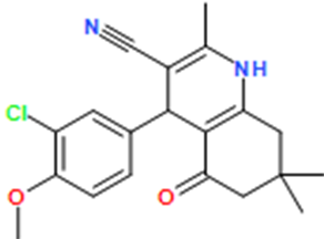 4-(3-Chloro-4-methoxyphenyl)-2,7,7-trimethyl-5-oxo-1,4,5,6,7,8-hexahydroquinoline-3-carbonitrile