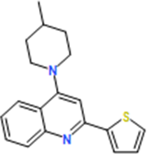 4-(4-Methylpiperidin-1-yl)-2-(thiophen-2-yl)quinoline