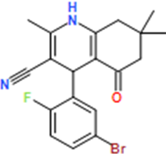 4-(5-Bromo-2-fluorophenyl)-2,7,7-trimethyl-5-oxo-1,4,5,6,7,8-hexahydroquinoline-3-carbonitrile