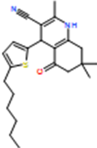 4-(5-Hexylthiophen-2-yl)-2,7,7-trimethyl-5-oxo-1,4,5,6,7,8-hexahydroquinoline-3-carbonitrile