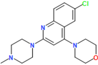 4-(6-Chloro-2-(4-methylpiperazin-1-yl)quinolin-4-yl)morpholine