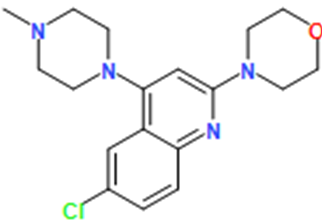 4-(6-Chloro-4-(4-methylpiperazin-1-yl)quinolin-2-yl)morpholine