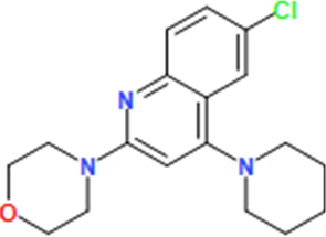 4-(6-Chloro-4-(piperidin-1-yl)quinolin-2-yl)morpholine