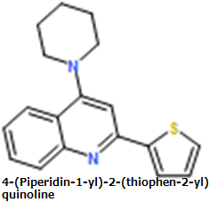 4-(Piperidin-1-yl)-2-(thiophen-2-yl)quinoline