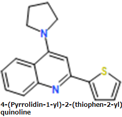 4-(Pyrrolidin-1-yl)-2-(thiophen-2-yl)quinoline