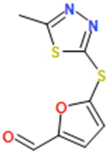 5-((5-Methyl-1,3,4-thiadiazol-2-yl)thio)furan-2-carbaldehyde