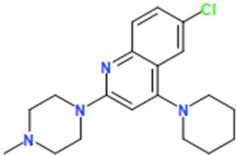 6-Chloro-2-(4-methylpiperazin-1-yl)-4-(piperidin-1-yl)quinoline