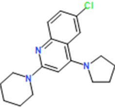 6-Chloro-2-(piperidin-1-yl)-4-(pyrrolidin-1-yl)quinoline