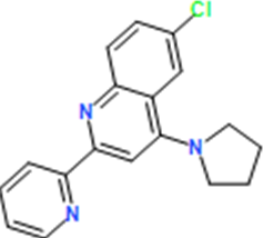 6-Chloro-2-(pyridin-2-yl)-4-(pyrrolidin-1-yl)quinoline