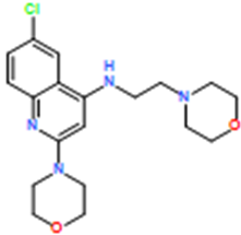 6-Chloro-2-morpholino-N-(2-morpholinoethyl)quinolin-4-amine