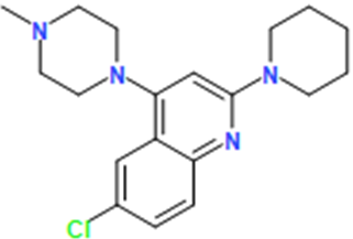 6-Chloro-4-(4-methylpiperazin-1-yl)-2-(piperidin-1-yl)quinoline