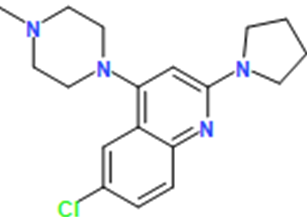 6-Chloro-4-(4-methylpiperazin-1-yl)-2-(pyrrolidin-1-yl)quinoline
