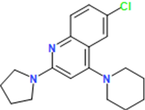 6-Chloro-4-(piperidin-1-yl)-2-(pyrrolidin-1-yl)quinoline