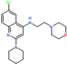 6-Chloro-N-(2-morpholinoethyl)-2-(piperidin-1-yl)quinolin-4-amine