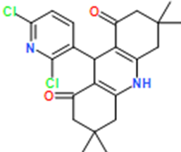 9-(2,6-Dichloropyridin-3-yl)-3,3,6,6-tetramethyl-3,4,6,7,9,10-hexahydroacridine-1,8(2H,5H)-dione
