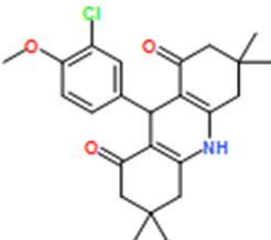 9-(3-Chloro-4-methoxyphenyl)-3,3,6,6-tetramethyl-3,4,6,7,9,10-hexahydroacridine-1,8(2H,5H)-dione