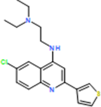 N'-(6-Chloro-2-(thiophen-3-yl)quinolin-4-yl)-N,N-diethylethane-1,2-diamine