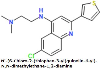 N'-(6-Chloro-2-(thiophen-3-yl)quinolin-4-yl)-N,N-dimethylethane-1,2-diamine